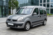 Renault Kangoo 1998-2008 Side Steps New Vision Black (2 pcs, Aluminum) photo 1