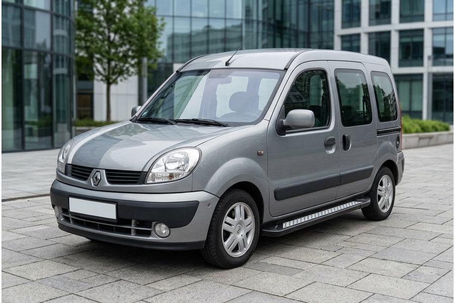 Renault Kangoo 1998-2008 Side Steps New Vision Black (2 pcs, Aluminum) Image