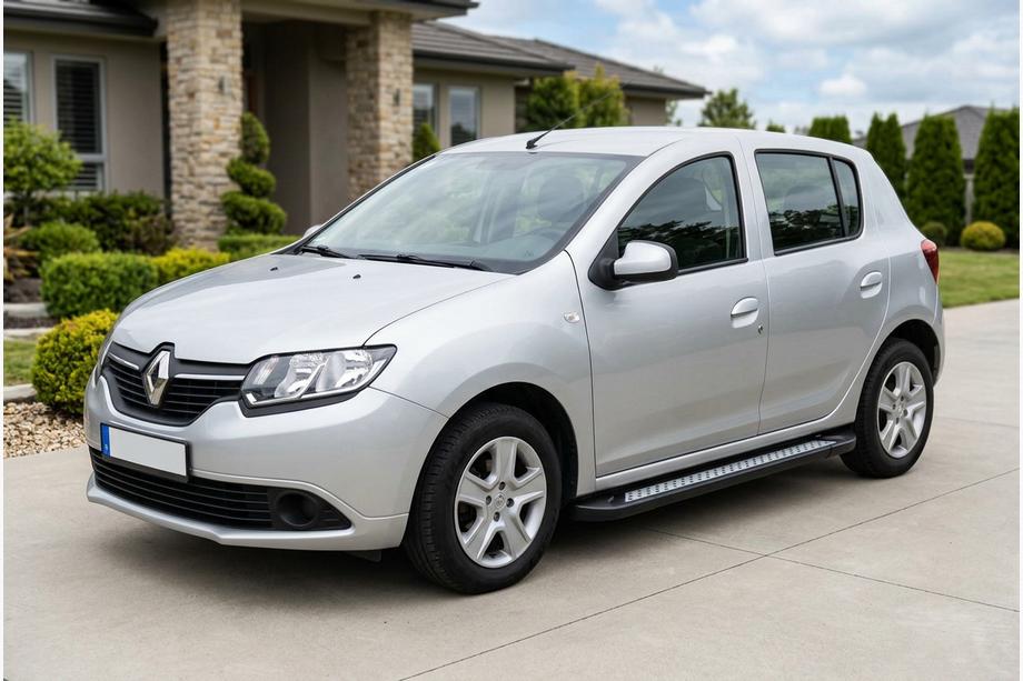 Renault Sandero 2013-2022 Side Steps New Vision Black (2 pcs, Aluminum) Image