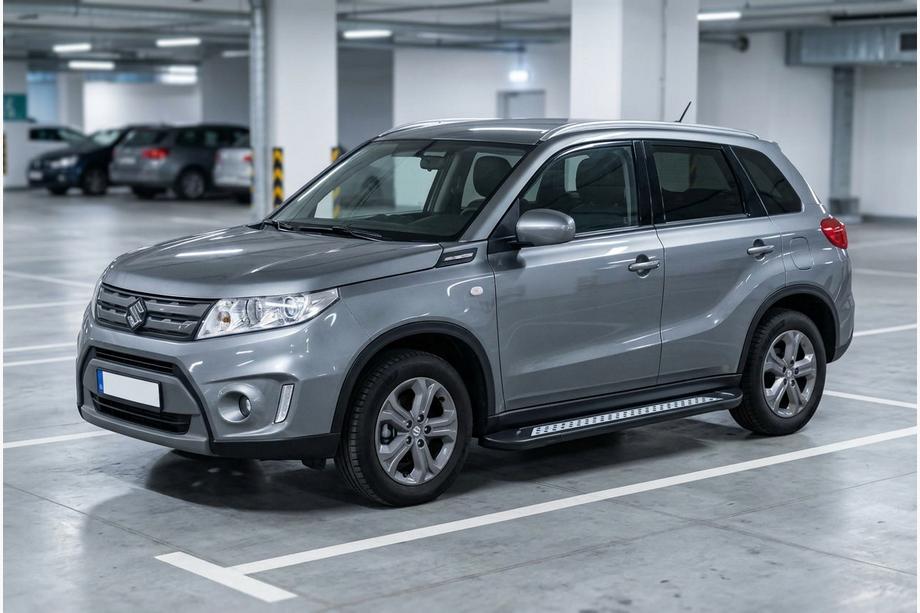 Suzuki Vitara 2015- Side Steps New Vision Black (2 pcs, Aluminum) Image