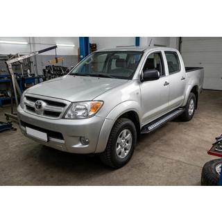 Side Steps New Vision Black (2 pcs, Aluminum) Toyota Hilux 2006-2015 photo 1