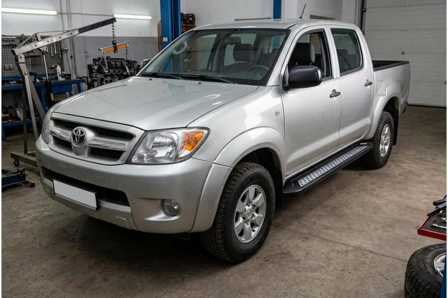 Toyota Hilux 2006-2015 Side Steps New Vision Black (2 pcs, Aluminum) Image