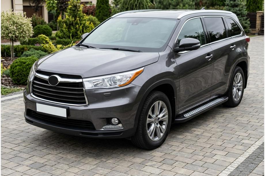 Toyota Highlander 2013-2019 Side Steps New Vision Black (2 pcs, Aluminum) Photo 1