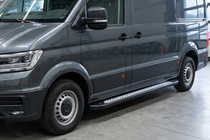Volkswagen Crafter 2016- Side Steps New Vision Black (2 pcs, Aluminum) Long/ExtraLong photo 1