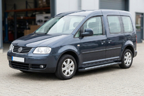 Volkswagen Caddy 2004-2010 Side Steps Vision New Black (2 pcs, Aluminum) Maxi Wheelbase photo 1