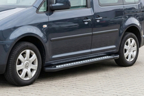 Volkswagen Caddy 2010-2015 Side Steps New Vision Black (2 pcs, Aluminum) Maxi Base photo 1