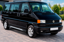 Volkswagen T4 Transporter 1990-2003 Side Steps Vision New Black (2 pcs, Aluminum) Short Wheelbase photo 1
