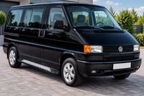 Volkswagen T4 Caravelle/Multivan 1990–2003 Side Steps New Vision Black (2 pcs, Aluminum) photo 1