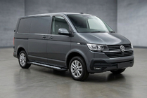 Volkswagen T6 2015-2024 Side Steps New Vision Black (2 pcs, Aluminum) Long Wheelbase photo 1