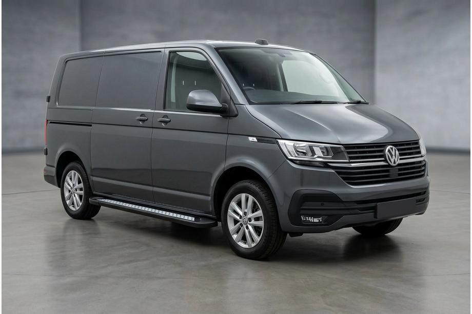 Volkswagen T6 2015-2024 Side Steps New Vision Black (2 pcs, Aluminum) Long Wheelbase Image