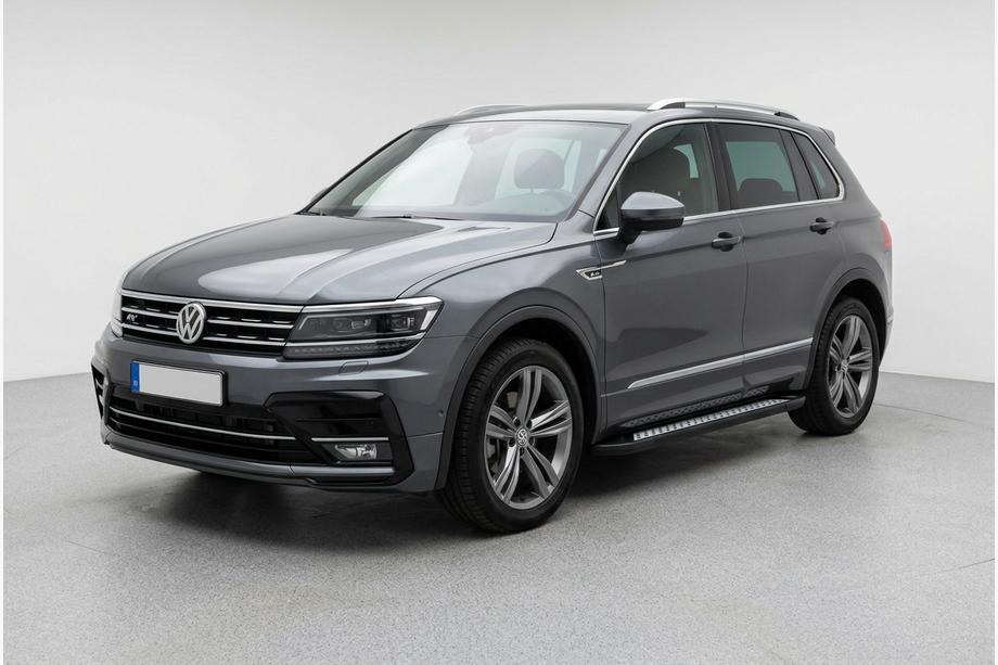 Volkswagen Tiguan 2016-2023 Side Steps New Vision Black (2 pcs, Aluminum) Image
