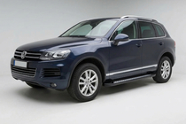 Volkswagen Touareg 2010-2018 Side Steps New Vision Black (2 pcs, Aluminum) photo 1