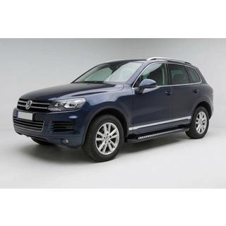 Side Steps New Vision Black (2 pcs, Aluminum) Volkswagen Touareg 2010-2018 photo 1