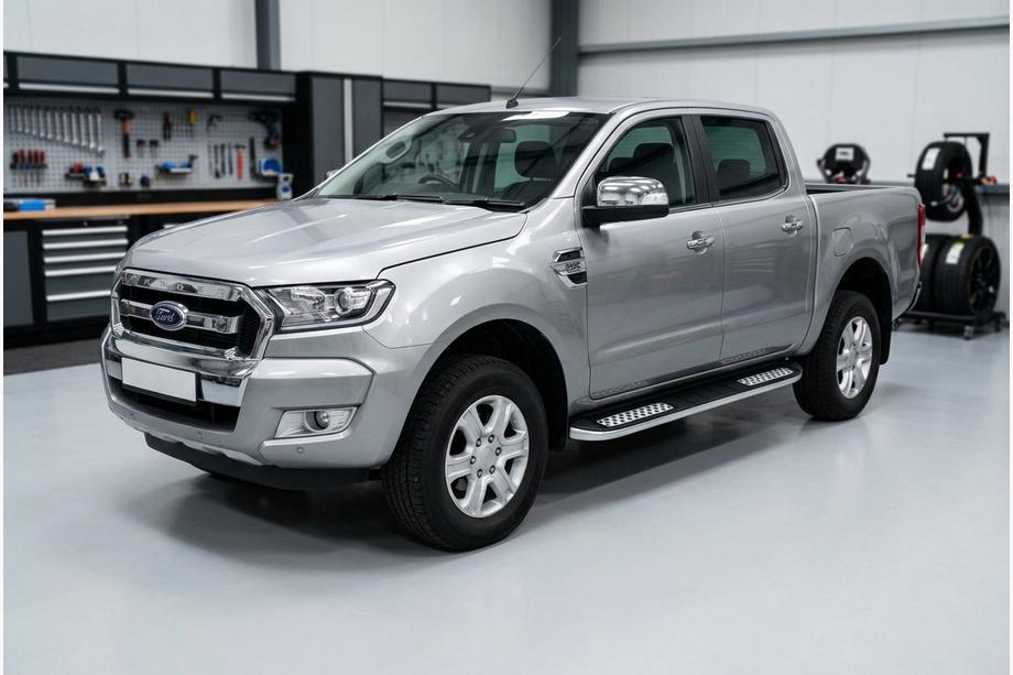 Ford Ranger 2011–2022 Side Steps Tayga V2 (2 pcs, Aluminum) Photo 1