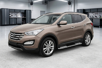 Hyundai Santa Fe 3 2012-2018 Side Steps Tayga V2 (2 pcs, Aluminum) photo 1