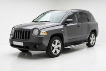 Jeep Compass 2006-2016 Side Steps Tayga V2 (2 pcs, Aluminum) photo 1