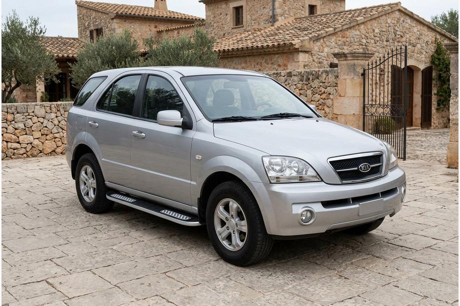 Kia Sorento I BL 2002-2009 Side Steps Tayga V2 (2 pcs, Aluminum) Image
