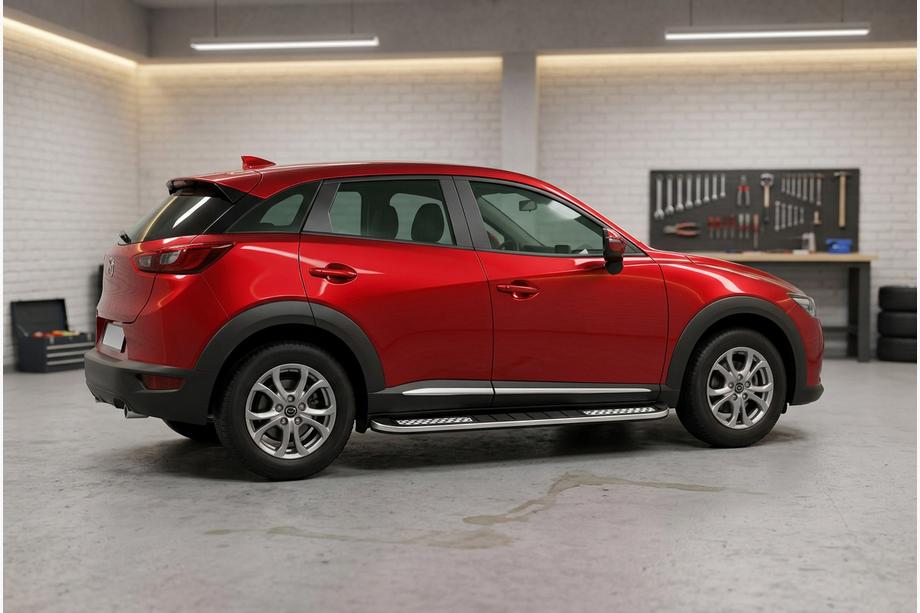 Mazda CX-3 2015- Side Steps Tayga V2 (2 pcs, Aluminum) Image