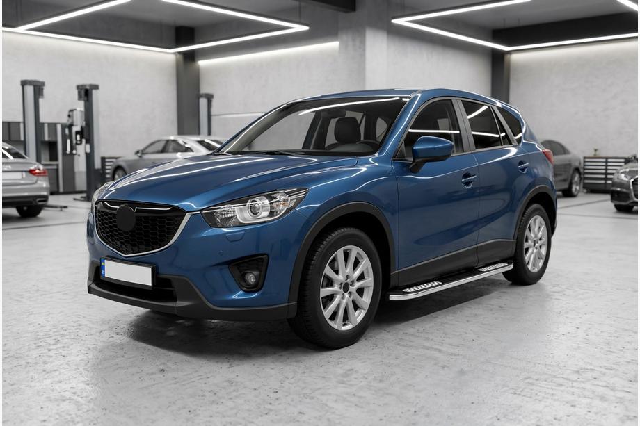 Mazda CX-5 2012-2017 Side Steps Tayga V2 (2 pcs, Aluminum) Photo 1