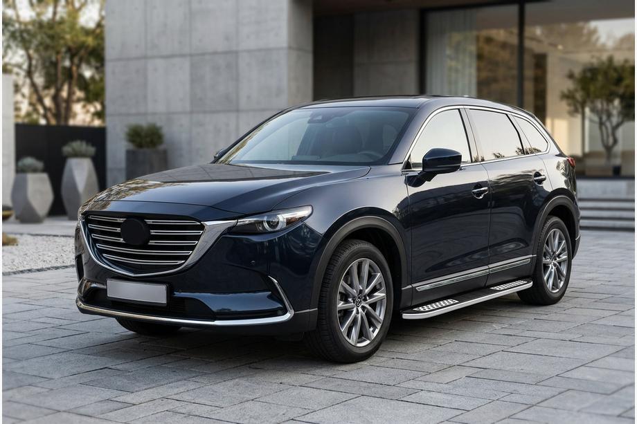 Mazda CX-9 2017- Side Steps Tayga V2 (2 pcs, Aluminum) Image