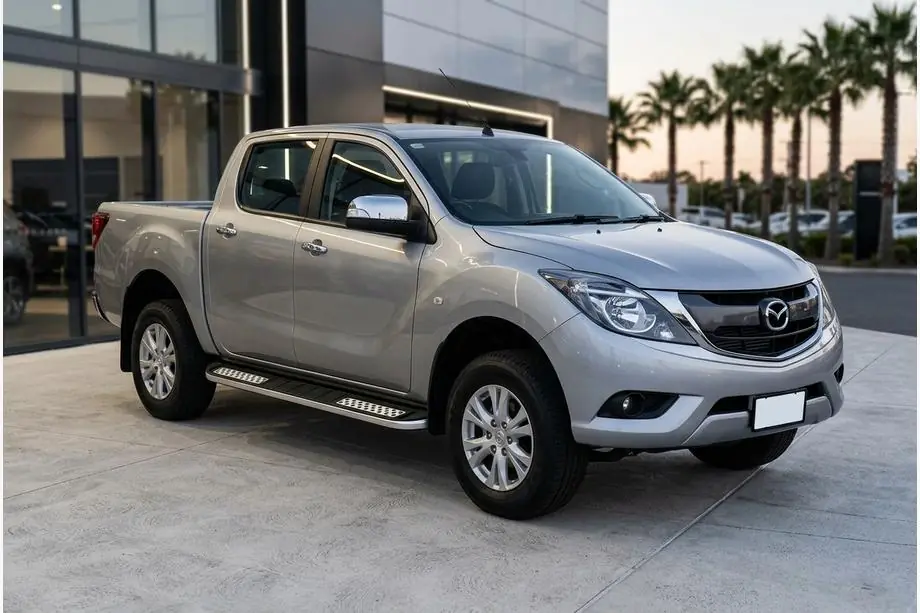 Mazda BT-50 2012- Side Steps Tayga V2 (2 pcs, Aluminum) Image