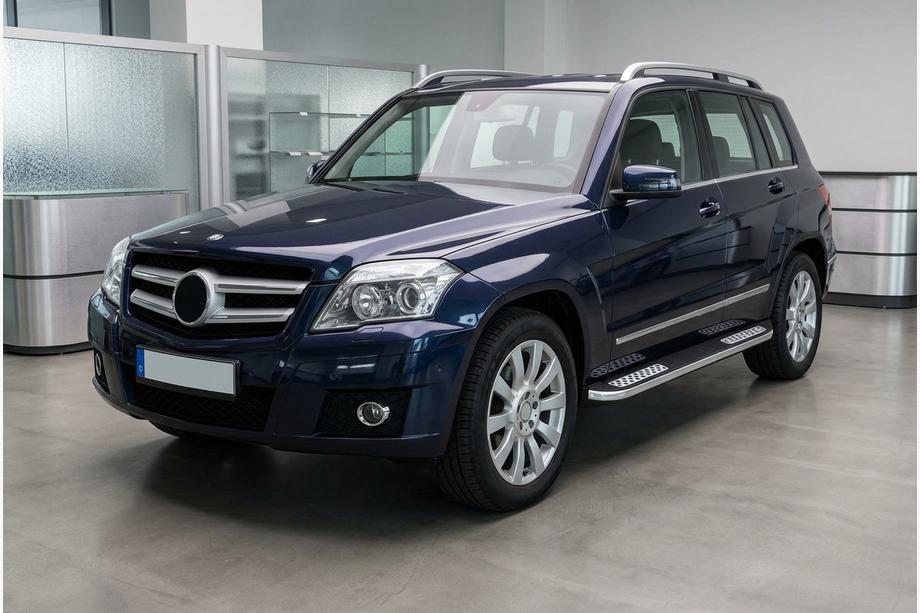 Mercedes GLK class X204 2008-2015 Side Steps Tayga V2 (2 pcs, Aluminum) Image
