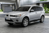 Mitsubishi Outlander 2006-2012 Side Steps Tayga V2 (2 pcs, Aluminum) photo 1