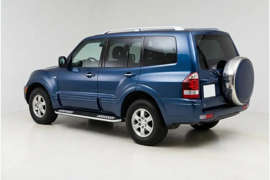 Mitsubishi Pajero Wagon III 1999-2006 Side Steps Tayga V2 (2 pcs, Aluminum) Image