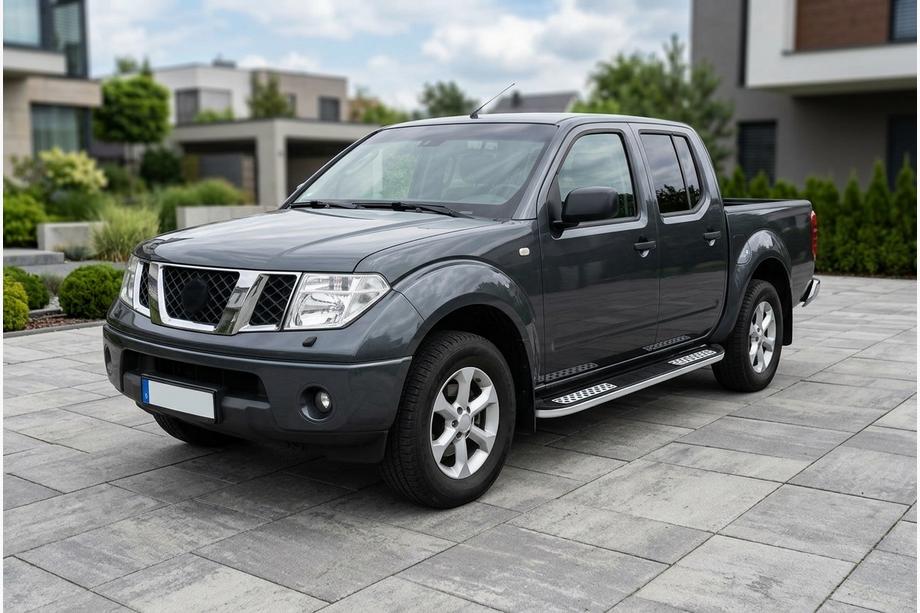 Nissan Navara 2006-2015 Side Steps Tayga V2 (2 pcs, Aluminum) Photo 1
