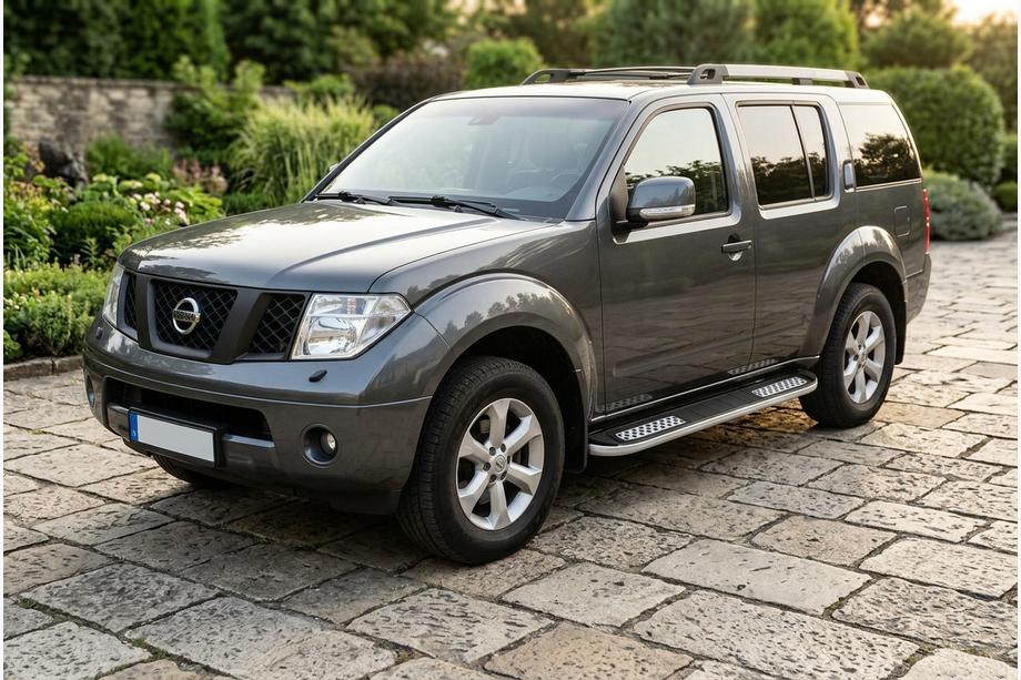 Nissan Pathfinder R51 2005-2014 Side Steps Tayga V2 (2 pcs, Aluminum) Image