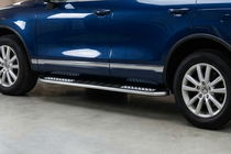 Porsche Cayenne 2003–2010 Side Steps Tayga V2 (2 pcs, Aluminum) photo 1