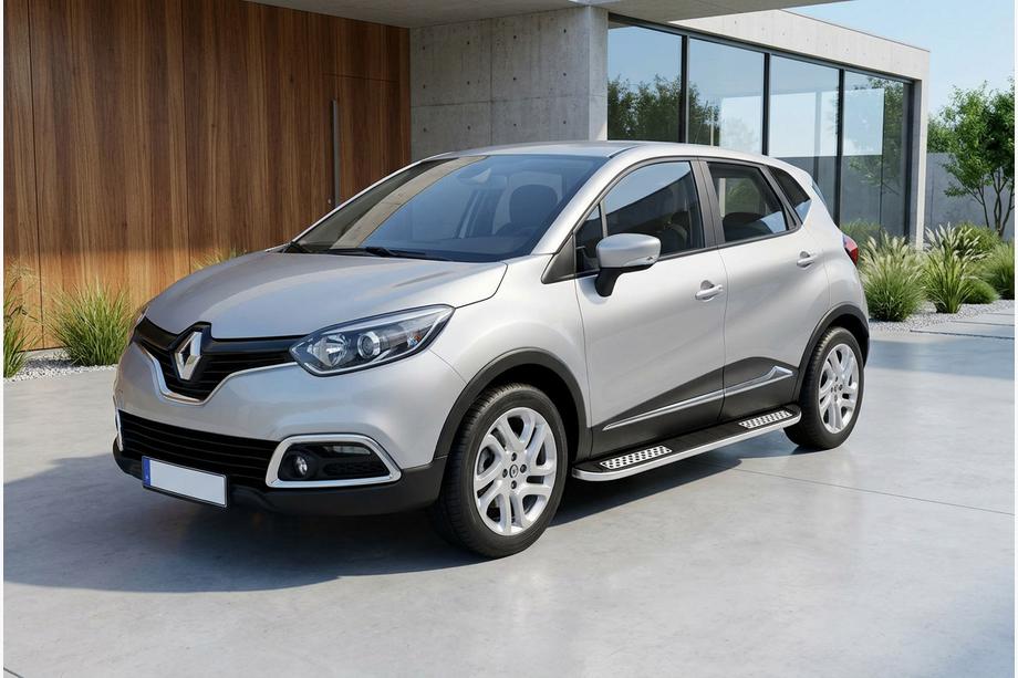 Renault Captur 2013-2019 Side Steps Tayga V2 (2 pcs, Aluminum) Image