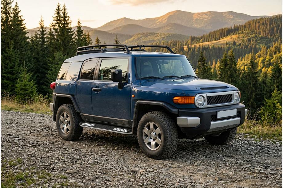 Toyota FJ Cruiser 2006-2022 Side Steps Tayga V2 (2 pcs, Aluminum) Photo 1