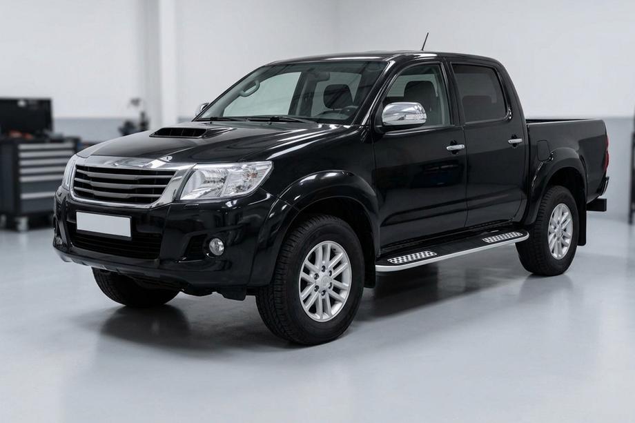 Toyota Hilux 2006-2015 Side Steps Tayga V2 (2 pcs, Aluminum) Image