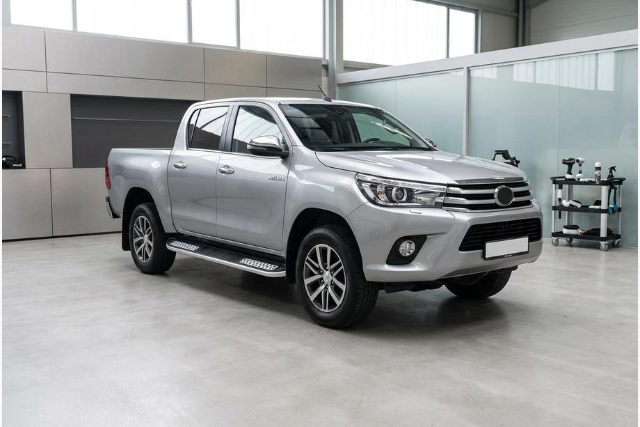Toyota Hilux 2015- Side Steps Tayga V2 (2 pcs, Aluminum) Image