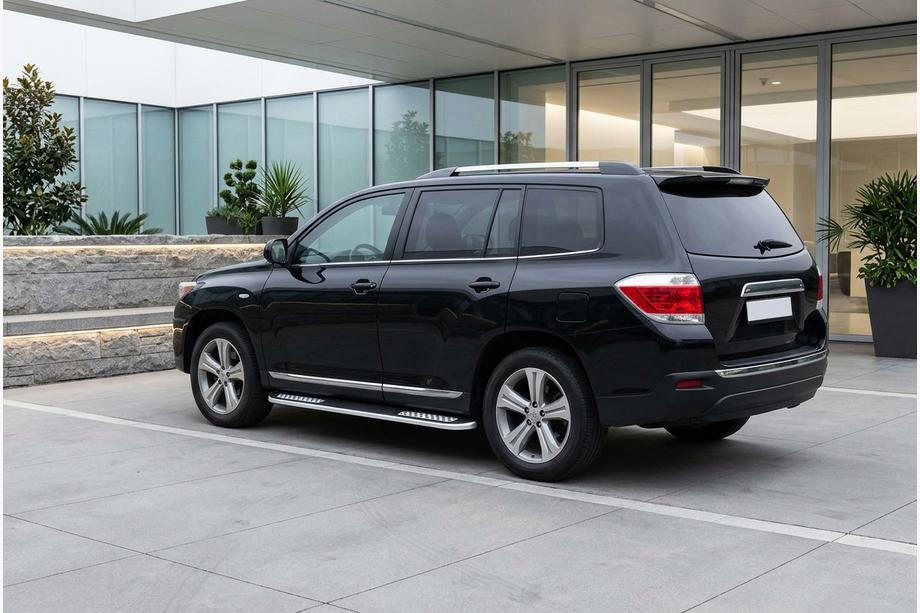 Toyota Highlander 2008-2013 Side Steps Tayga V2 (2 pcs, Aluminum) Image