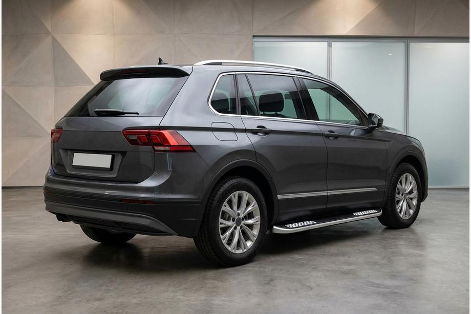 Volkswagen Tiguan 2016-2023 Side Steps Tayga V2 (2 pcs, Aluminum) Image