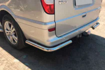 Mercedes Viano 2004-2014 Rear Corner Bars AK003 (2 pcs, Stainless Steel) photo 1