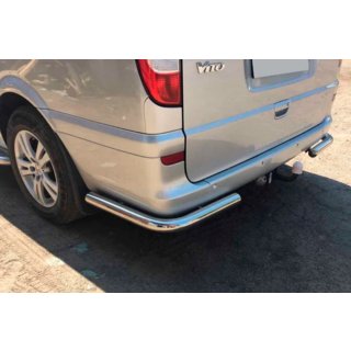 Rear Corner Bars AK003 (2 pcs, Stainless Steel) Mercedes Viano 2004-2014 photo 1