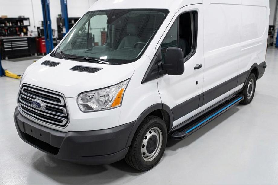 Ford Transit 2014- Side Steps Maya Blue (2 pcs, Aluminum) Image