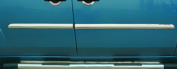 Fiat Doblo I 2001-2005 Door Mouldings Stainless Steel (4 pcs) OmsaLine - Italian Stainless Steel photo 1
