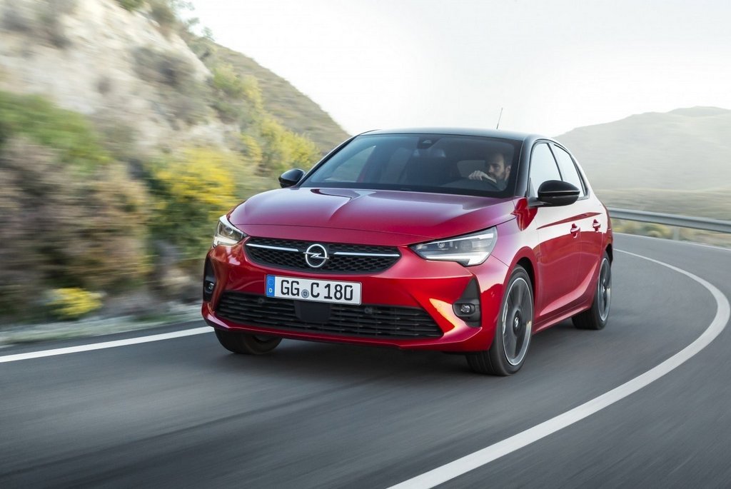The five-door hatchback of Opel Corsa the sixth generation