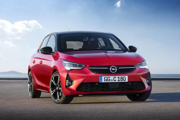 The five-door hatchback of Opel Corsa the sixth generation