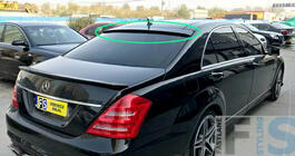 Mercedes S-class W221 2005-2013 Rear window visor (ABS, paintable) photo 1