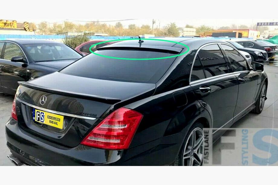 Mercedes S-class W221 2005-2013 Rear window visor (ABS, paintable) Image