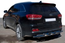 Kia Sorento II XM 2009-2014 Rear Bar AK015 (Stainless Steel) photo 1