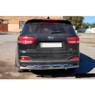 Rear Bar AK015 (Stainless Steel) Kia Sorento II XM 2009-2014 photo 3