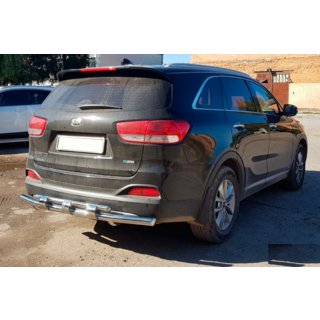 Rear Bar AK015 (Stainless Steel) Kia Sorento II XM 2009-2014 photo 2
