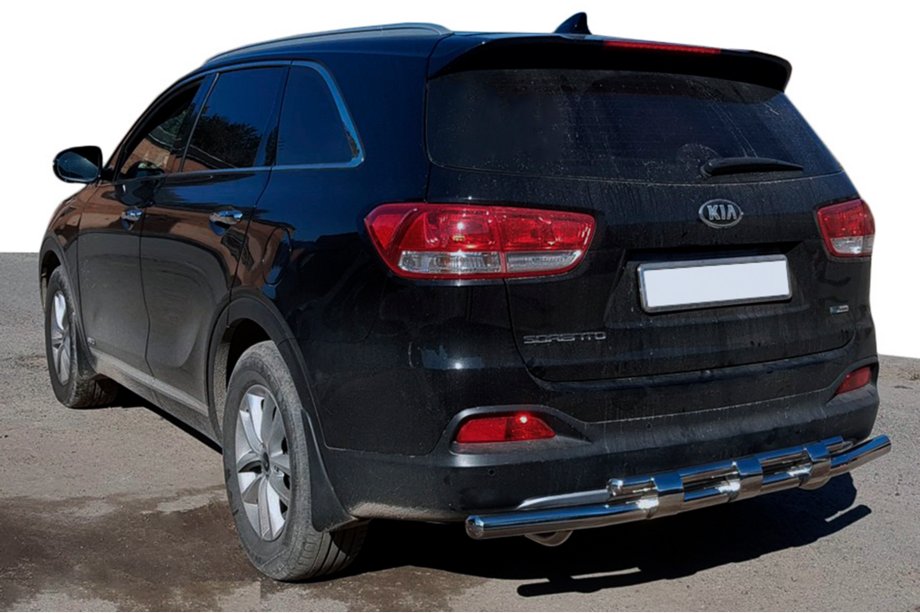 Kia Sorento II XM 2009-2014 Rear Bar AK015 (Stainless Steel) Image