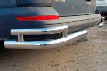 Volkswagen T6 2015-2024 Rear Corner Bars AK003-Double (2 pcs, stainless steel) photo 1